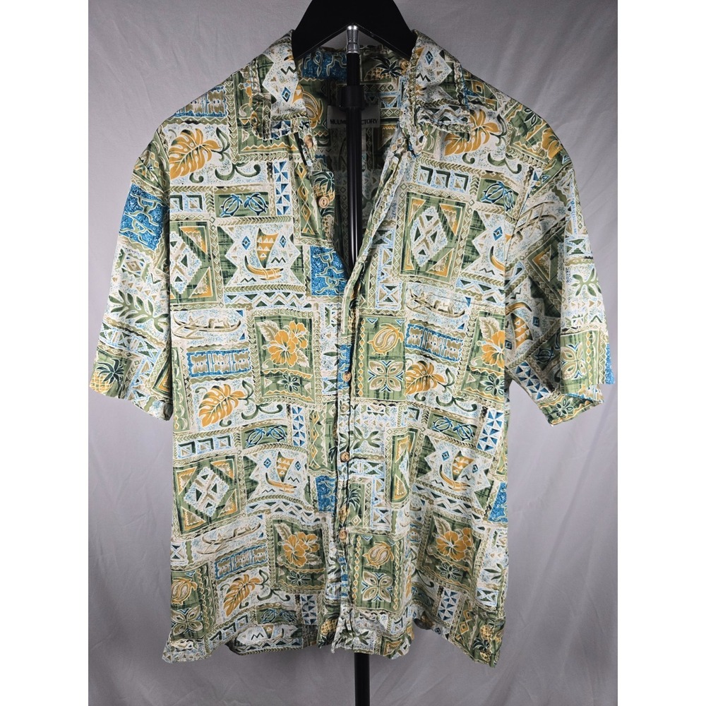 VINTAGE T&L Muumuu Factory Hawaiian Mens Shirt Sz XL Aloha Tiki Tropical Cotton